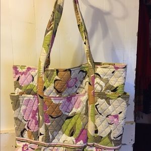 Vera Bradley Make Me Blush zippered Tote